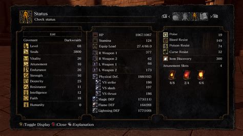 dark souls character planner.